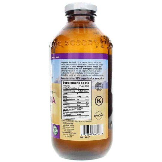 Aloe Vera Juice Whole Leaf Preservative Free, LOD